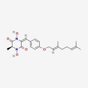 molecular formula C22H28N2O5 B14713246 Mycelianamide CAS No. 22775-52-6