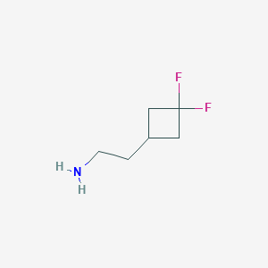 molecular formula C6H11F2N B1471326 2-(3,3-Difluorocyclobutyl)ethanamine CAS No. 1373503-91-3