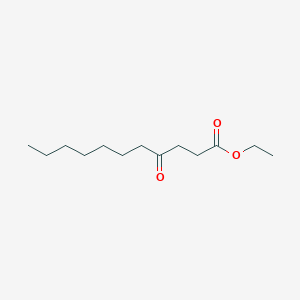 molecular formula C13H24O3 B14713272 Undecanoic acid, 4-oxo-, ethyl ester CAS No. 22769-72-8