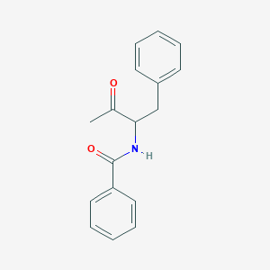 molecular formula C17H17NO2 B14713297 N-(3-Oxo-1-phenylbutan-2-yl)benzamide CAS No. 21709-69-3