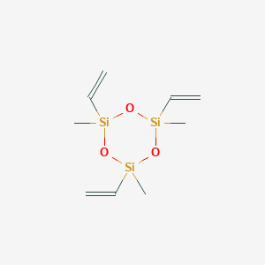 molecular formula C9H18O3Si3 B147133 1,3,5-Trivinyl-1,3,5-trimethylcyclotrisiloxane CAS No. 134733-45-2