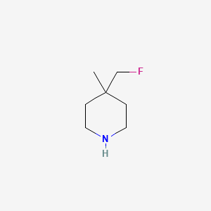 molecular formula C7H14FN B1471330 4-(Fluoromethyl)-4-methylpiperidine CAS No. 1781543-33-6