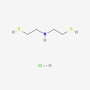 molecular formula C4H12ClNS2 B14713335 Bis(2-mercaptoethyl)amine hydrochloride CAS No. 23353-12-0