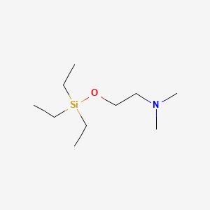 molecular formula C10H25NOSi B14713348 Ethylamine, N,N-dimethyl-2-(triethylsiloxy)- CAS No. 20467-02-1