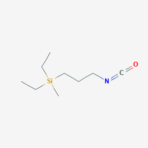 molecular formula C9H19NOSi B14713432 Diethyl(3-isocyanatopropyl)methylsilane CAS No. 14283-37-5