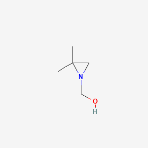 molecular formula C5H11NO B14713435 2,2-Dimethyl-1-aziridinemethanol CAS No. 18217-02-2