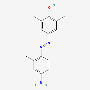 molecular formula C15H17N3O B14713445 4-Amino-4'-hydroxy-2,3',5'-trimethylazobenzene CAS No. 21644-95-1