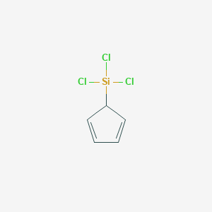 molecular formula C5H5Cl3Si B14713470 Silane, 5-trichloro-2,4-cyclopentadien-1-yl- CAS No. 13688-63-6
