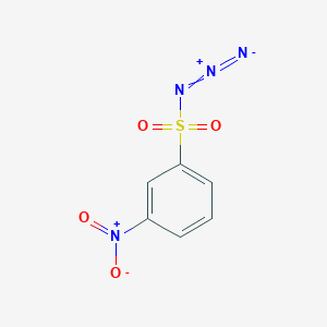 molecular formula C6H4N4O4S B14713514 N-diazo-3-nitro-benzenesulfonamide CAS No. 6647-85-4
