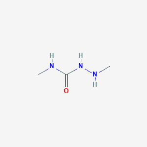 molecular formula C3H9N3O B14713564 N,2-Dimethylhydrazine-1-carboximidic acid CAS No. 22718-51-0