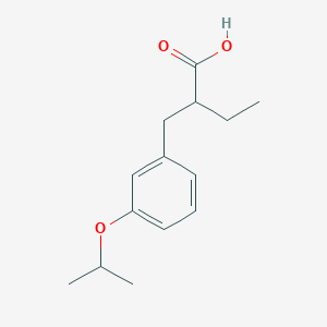 molecular formula C14H20O3 B1471359 2-(3-Isopropoxybenzyl)-butyric acid CAS No. 1779839-89-2