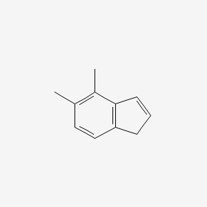 molecular formula C11H12 B14713627 4,5-Dimethyl-1H-indene CAS No. 23288-02-0