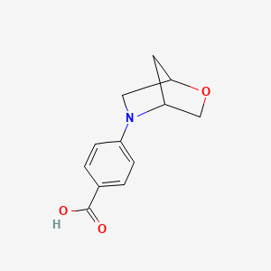 molecular formula C12H13NO3 B1471363 4-(2-Oxa-5-azabicyclo[2.2.1]heptan-5-yl)benzoic acid CAS No. 1785376-70-6