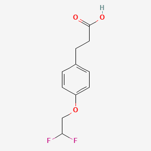molecular formula C11H12F2O3 B1471364 3-[4-(2,2-Difluoroethoxy)-phenyl]-propionic acid CAS No. 1783646-66-1
