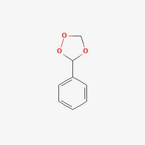 molecular formula C8H8O3 B14713691 1,2,4-Trioxolane, 3-phenyl- CAS No. 23253-30-7