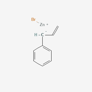 molecular formula C9H9BrZn B14713776 bromozinc(1+);prop-2-enylbenzene CAS No. 20599-28-4