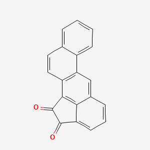 molecular formula C20H10O2 B14713794 Cyclopenta[ij]tetraphene-1,2-dione CAS No. 13913-77-4