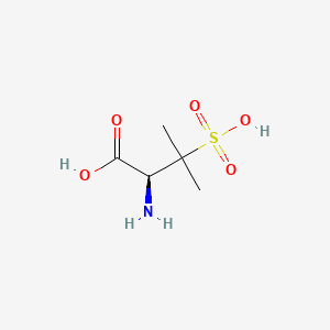 molecular formula C5H11NO5S B14713809 D-Valine, 3-sulfo- CAS No. 23400-34-2