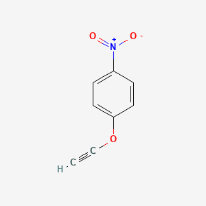 molecular formula C8H5NO3 B14713816 Benzene, 1-(ethynyloxy)-4-nitro- CAS No. 22409-58-1