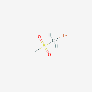 molecular formula C2H5LiO2S B14713824 lithium;methanidylsulfonylmethane CAS No. 17609-14-2