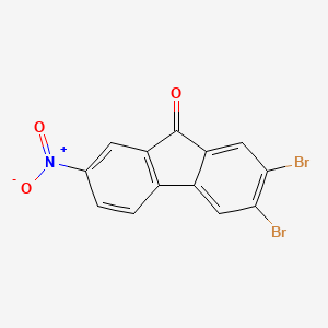 molecular formula C13H5Br2NO3 B14713831 2,3-Dibromo-7-nitro-9h-fluoren-9-one CAS No. 21878-87-5