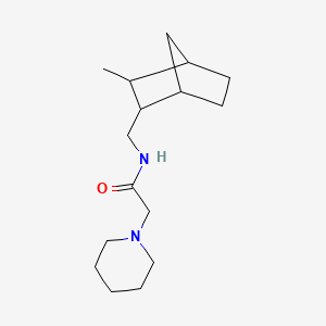 molecular formula C16H28N2O B14713849 N-Methyl-N-(3-methyl-2-norbornylmethyl)-1-piperidinecarboxamide CAS No. 21296-53-7