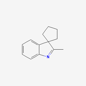 molecular formula C13H15N B14713883 2'-Methylspiro[cyclopentane-1,3'-indole] CAS No. 23077-27-2