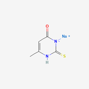 molecular formula C5H5N2NaOS B14713904 Sodium methylthiouracil CAS No. 22874-42-6