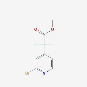 molecular formula C10H12BrNO2 B1471397 Methyl 2-(2-Bromo-4-pyridyl)-2-methylpropanoate CAS No. 1820664-99-0