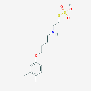 molecular formula C14H23NO4S2 B14714005 S-2-((4-(3,4-Xylyloxy)butyl)amino)ethyl thiosulfate CAS No. 21220-70-2