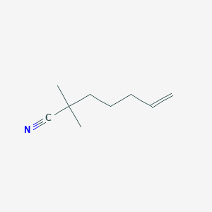 molecular formula C9H15N B1471406 2,2-Dimethylhept-6-enenitrile CAS No. 138286-04-1