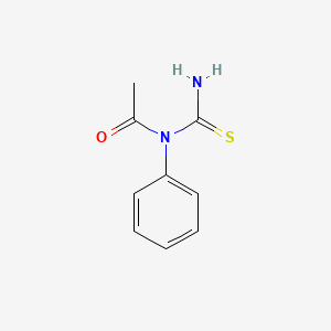 molecular formula C9H10N2OS B14714178 N-Carbamothioyl-N-phenylacetamide CAS No. 22713-55-9