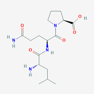 molecular formula C16H28N4O5 B14714201 L-leucyl-L-glutaminyl-L-proline CAS No. 17662-52-1