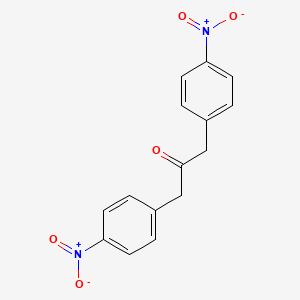 molecular formula C15H12N2O5 B14714306 1,3-Bis(4-nitrophenyl)acetone CAS No. 15330-76-4