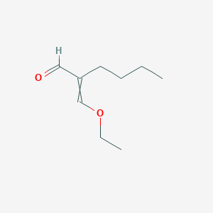 molecular formula C9H16O2 B14714395 2-(Ethoxymethylidene)hexanal CAS No. 21037-73-0