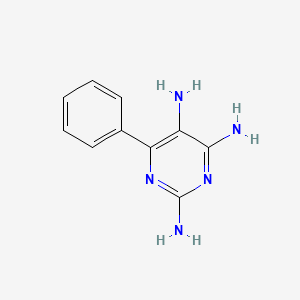 molecular formula C10H11N5 B14714448 6-Phenylpyrimidine-2,4,5-triamine CAS No. 13491-72-0