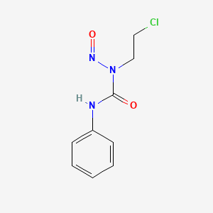 molecular formula C9H10ClN3O2 B14714449 Urea, 1-(2-chloroethyl)-1-nitroso-3-phenyl- CAS No. 13206-67-2