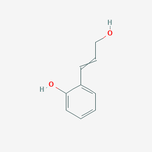 molecular formula C9H10O2 B14714465 2-(3-Hydroxyprop-1-enyl)phenol CAS No. 13523-27-8