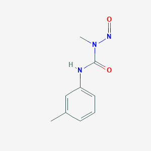 molecular formula C9H11N3O2 B14714488 Urea, 1-methyl-1-nitroso-1-m-tolyl- CAS No. 21562-05-0