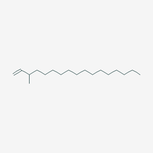 molecular formula C18H36 B14714590 1-Heptadecene, 3-methyl- CAS No. 18435-43-3