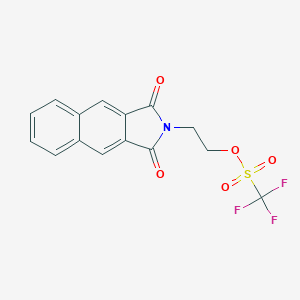 molecular formula C15H10F3NO5S B147146 2-(2,3-Naphthalimino)ethyl trifluoromethanesulfonate CAS No. 128651-50-3
