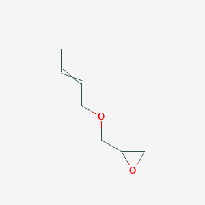 molecular formula C7H12O2 B14714660 2-{[(But-2-en-1-yl)oxy]methyl}oxirane CAS No. 17793-53-2