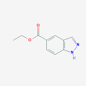 molecular formula C10H10N2O2 B147147 Ethyl 1H-indazole-5-carboxylate CAS No. 135040-05-0