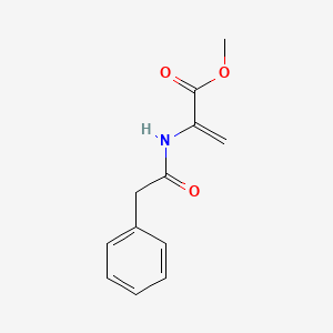 molecular formula C12H13NO3 B14714706 Methyl 2-[(2-phenylacetyl)amino]prop-2-enoate CAS No. 21149-16-6