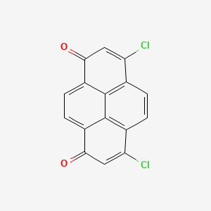 molecular formula C16H6Cl2O2 B14714724 3,6-Dichloropyrene-1,8-dione CAS No. 18206-66-1