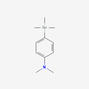 molecular formula C11H19NSn B14714734 N,N-Dimethyl-4-(trimethylstannyl)aniline CAS No. 14064-16-5
