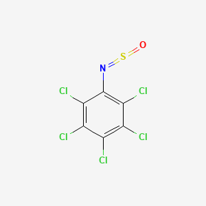 molecular formula C6Cl5NOS B14714792 1,2,3,4,5-Pentachloro-6-[(oxo-lambda~4~-sulfanylidene)amino]benzene CAS No. 21250-29-3