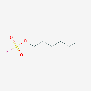 molecular formula C6H13FO3S B14714795 Hexyl sulfurofluoridate CAS No. 13001-92-8