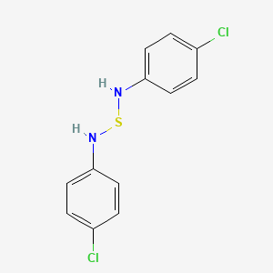molecular formula C12H10Cl2N2S B14714805 N,N'-Sulfanediylbis(4-chloroaniline) CAS No. 13616-65-4