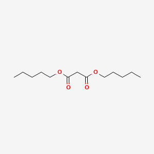 molecular formula C13H24O4 B14714809 Propanedioic acid, dipentyl ester CAS No. 20602-31-7